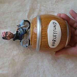Harley Fund Small Motorcycle Biker Hand Painted Money Savings Bank